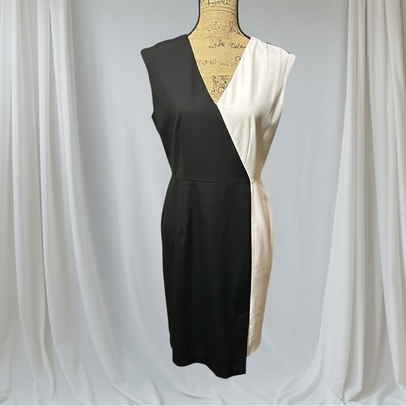 🌻 Tristan Sophisticated Colour-blocked Dress #167 - Picture 11 of 16